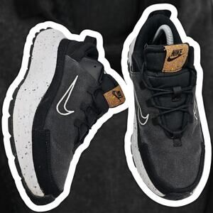 Nike Crater Remixa Black Dark Smoke Grey White Mens 9 Running Shoes Sneakers